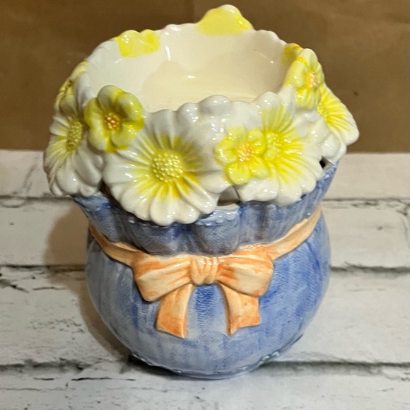 Ceramic Scented Wax Warmer Floral Bundle Tea Light Candle Holder Cottage Core - Picture 3 of 16